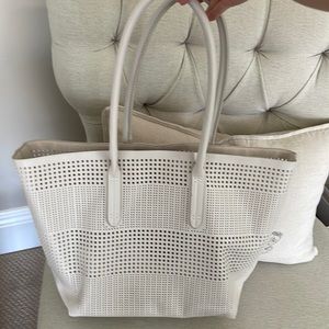 Deux Lux vegan leather tote and pouch
